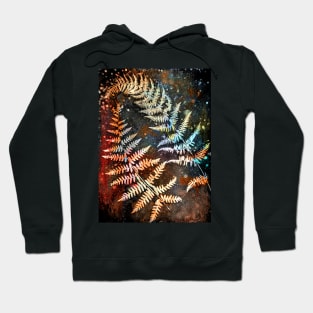 Rust fern print Hoodie